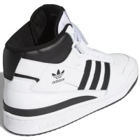 Кроссовки Adidas FORUM 84 High White Black с мехом